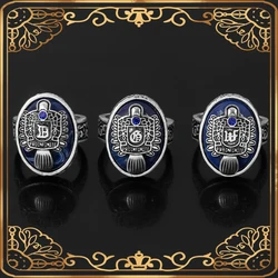 New Arrival Jewelry Vintage Vampire Diaries Rings Salvatore Damon Stefan 's Punk Rings For Women Men Christmas Gifts