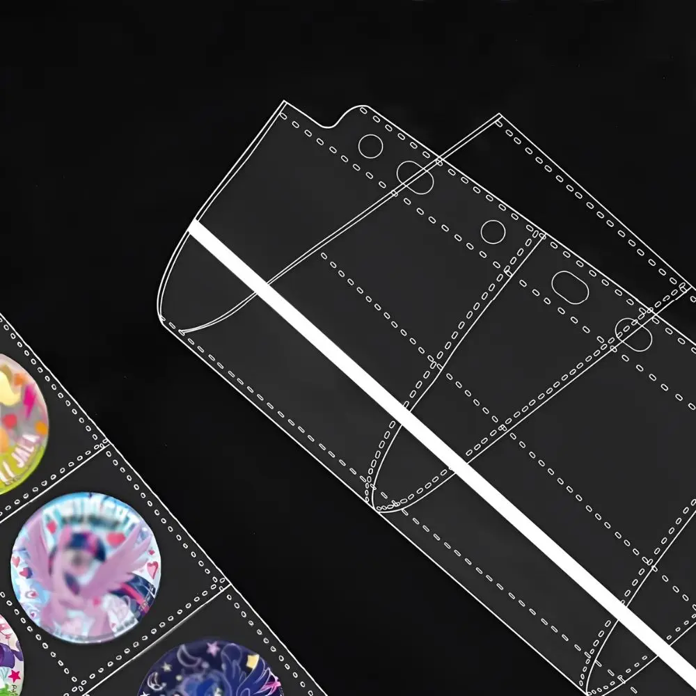 40/60pcs Loose-leaf 16 Grid Card Holder Pages Clear Plastic 9-Hole Sheets for Trading Cards Photos Collectibles Storage YMY - view 6