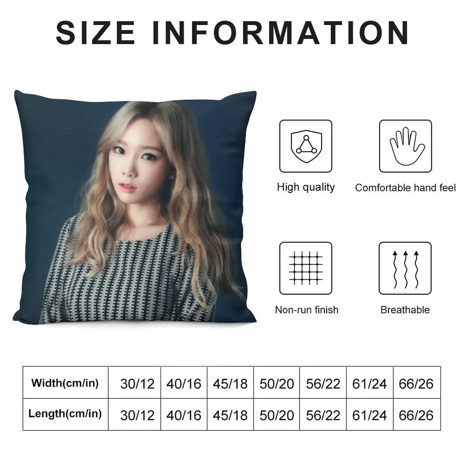 Beauty Taeyeon - SNSD Throw Pillow Decorative Cushion Cushions For Children pillow