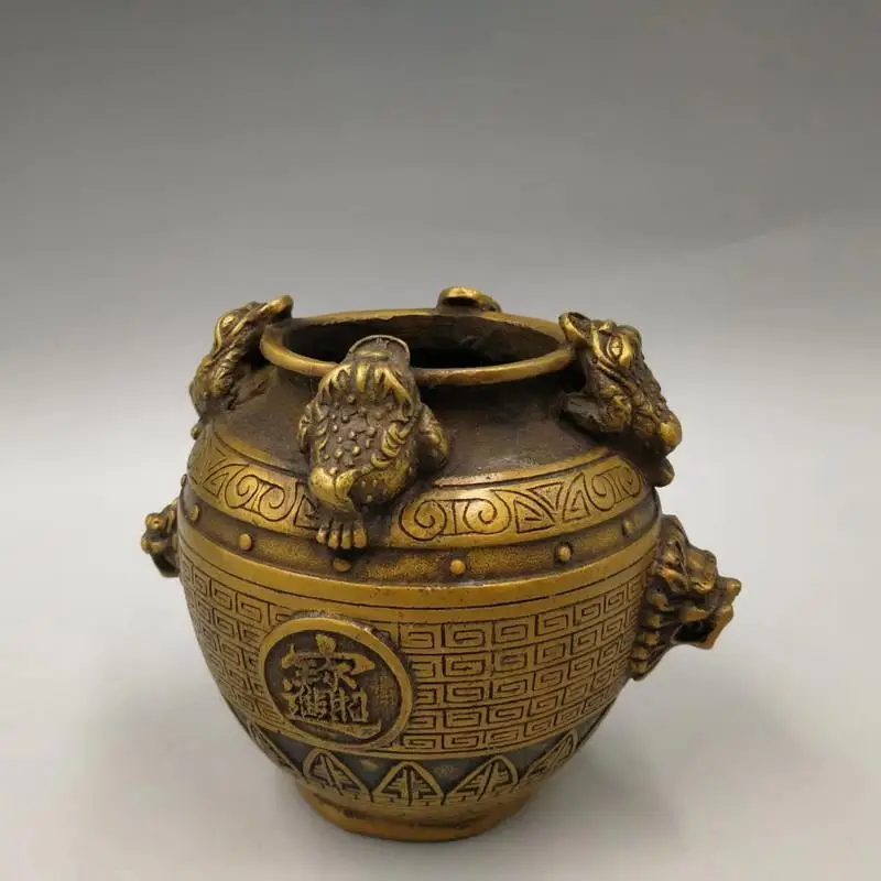 Home decoration craftsmanship lucky ornaments, pure copper old goods, antiques and miscellaneous items, return bronzes