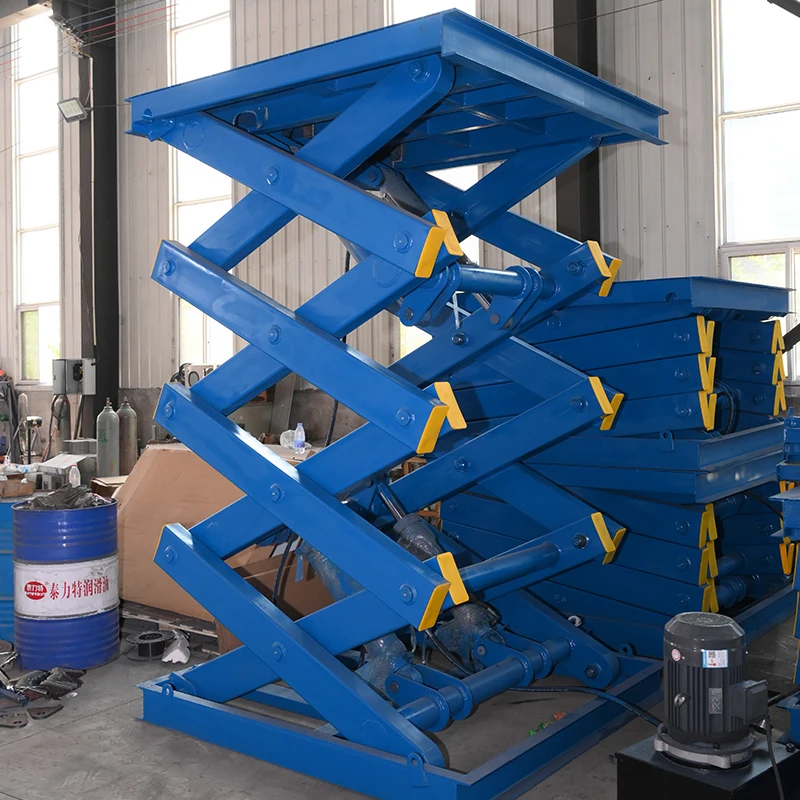Heavy Duty Fixed Scissor Lift  Multi-Purpose Lifting Equipment for Warehouse Factory  Handling Garage Car Maintenance Deposit