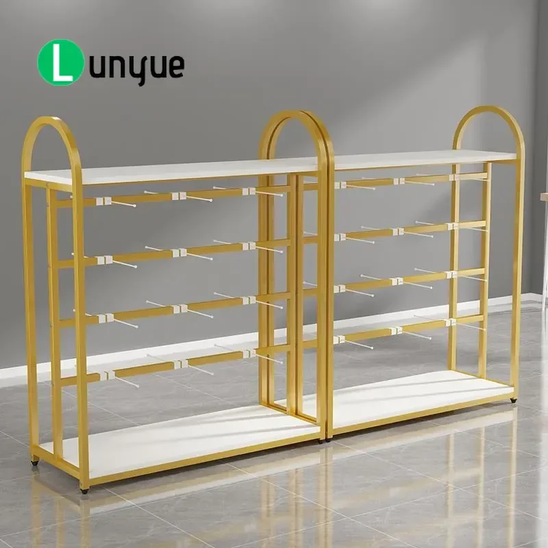 Double Sided Floor to Ceiling Underwear Display Rack Multi Functional Bra Shelf for Store Retail Shop Organization Storage