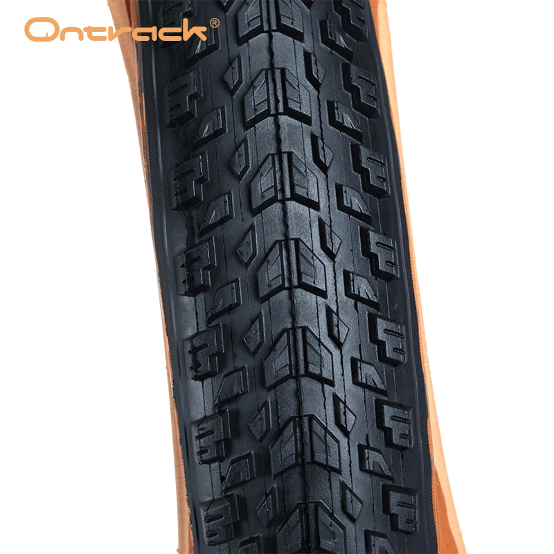 

Велосипедная шина ONTRACK FOLDED TIRE MTB 26/27.5/29X2.10 CUTLASS 30TPI с коричневой боковиной