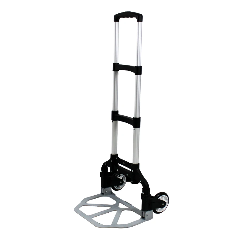 Aluminum retractable folding personal shopping cart