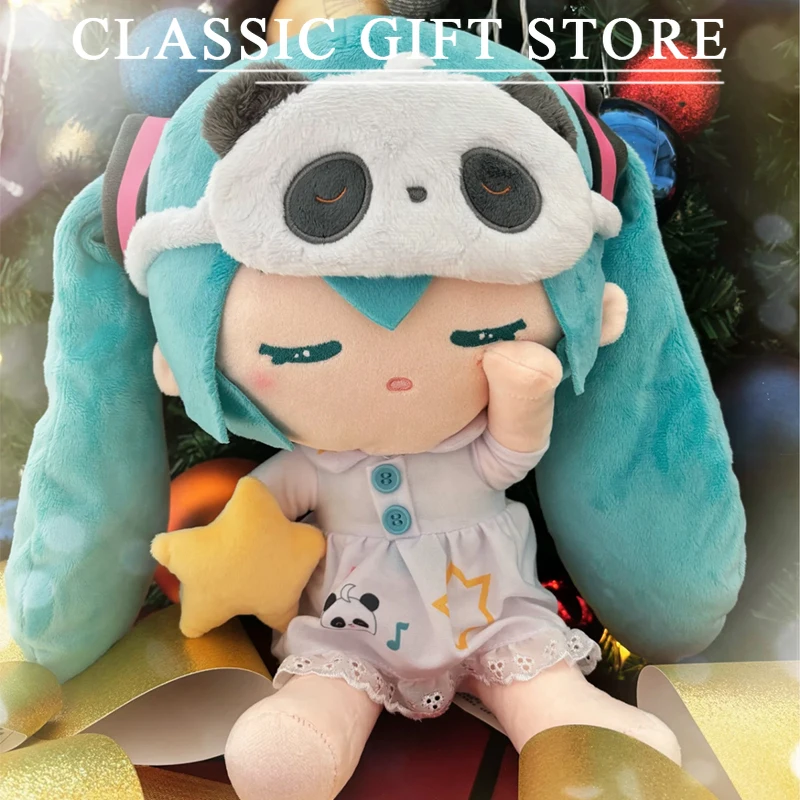 

30cm Kawaii Miku Sleep Doll Anime Cartoon Figure Plush Toys Accompany Children To Sleep Body Pillow Girls Birthday Gifts