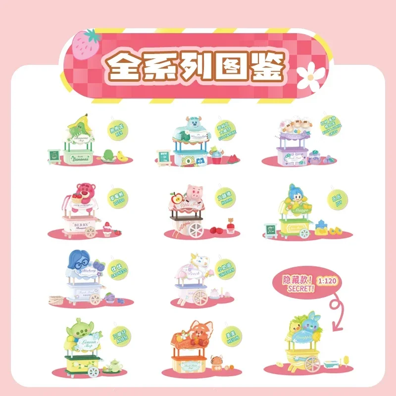 Fruit Market Blind Box Toy Disney Cartoon Figure Rex Sully Mike Lotso Hamm Sadness  Model Doll Collect Figure Desk Decor Gifts - view 2