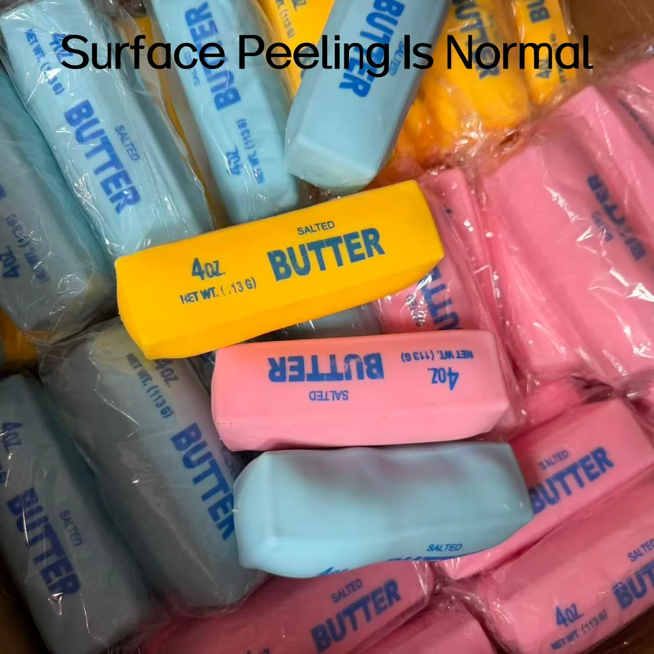 Realistic Butter Stick Squishy Toy Viral Crunchy Squeeze Toy Soft Stress Relief Fidget Sensory Toy Fun Desk Decoration Gift view 4