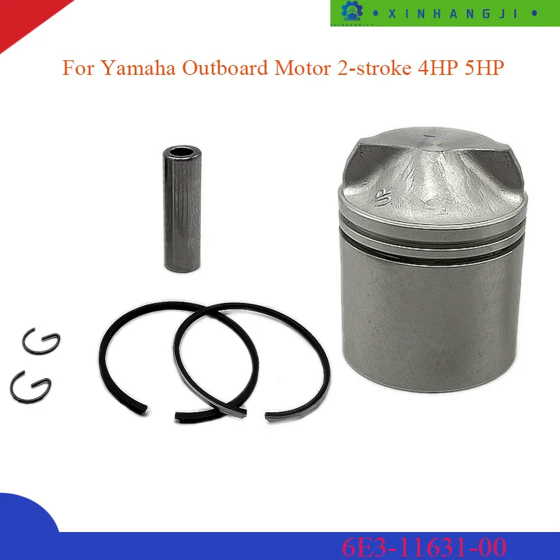 Boat Engine Piston Kit (Std) 6E3-11631-00 for Yamaha Outboard Motor 2-stroke 4HP 5HP 6E3-11631 54MM 6E3-11631-00-98 Boat Part