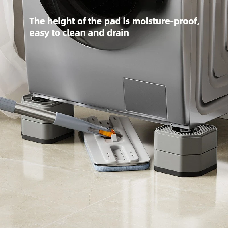 

Washing Machine Refrigerator Height Increase Moisture-proof Base Drum Shock-absorbing and Anti-skid Frame Home Storage Rack