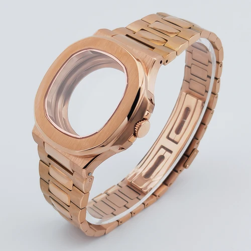 Imagen 2 del producto Caja de reloj cuadrada de 40mm para Nautilus Style Movt NH34 NH35 NH36 NH38 NH70 NH71 NH72 10bar resistente al agua acero inoxidable 316L