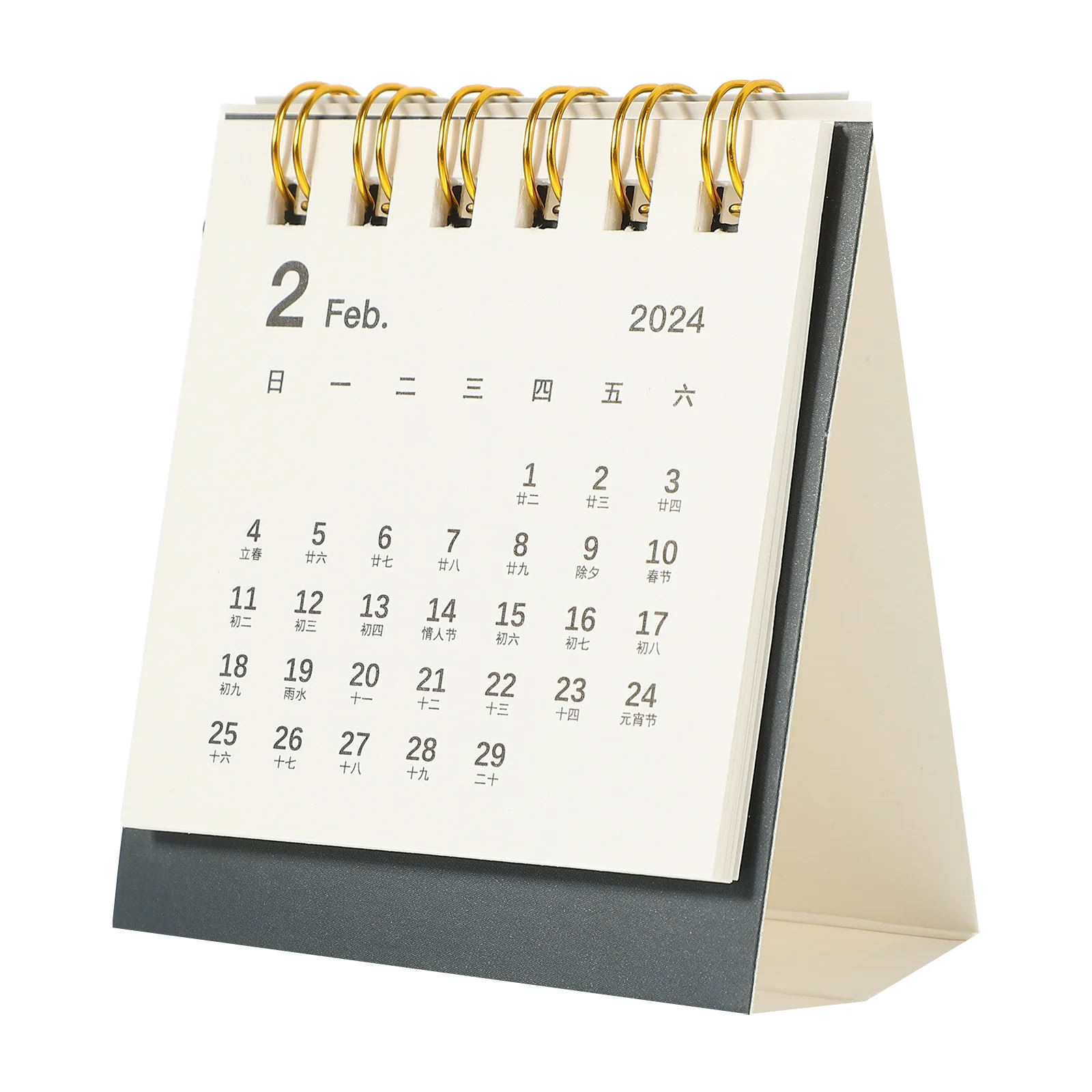 صغير 2024 أجندة مكتبية /رزنامة مكتبية الوردي دوامة ملزمة صفحات سميكة مكتب ديكور المنزل جدول مخطط St سطح المكتب #2