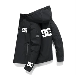 DC-Veste de pêche imperméable pour homme, sweat à capuche, coupe-vent, manteau athlétique, automne, hiver, 2024