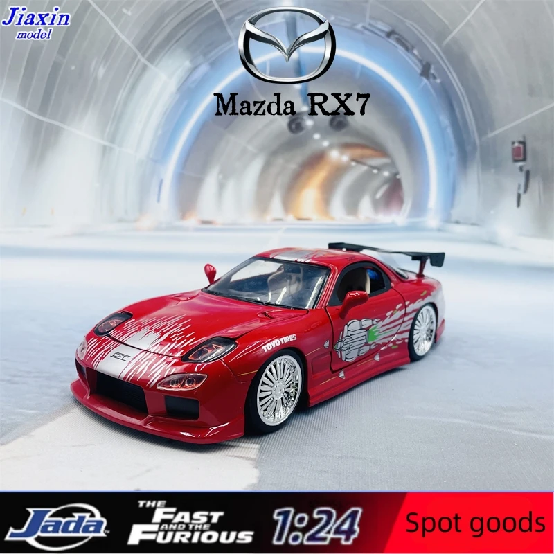 

JADA 1:24 Mazda RX7 Supercar Alloy Car Model Diecasts & Toy Vehicles Collect Car Toy Boy Birthday gifts