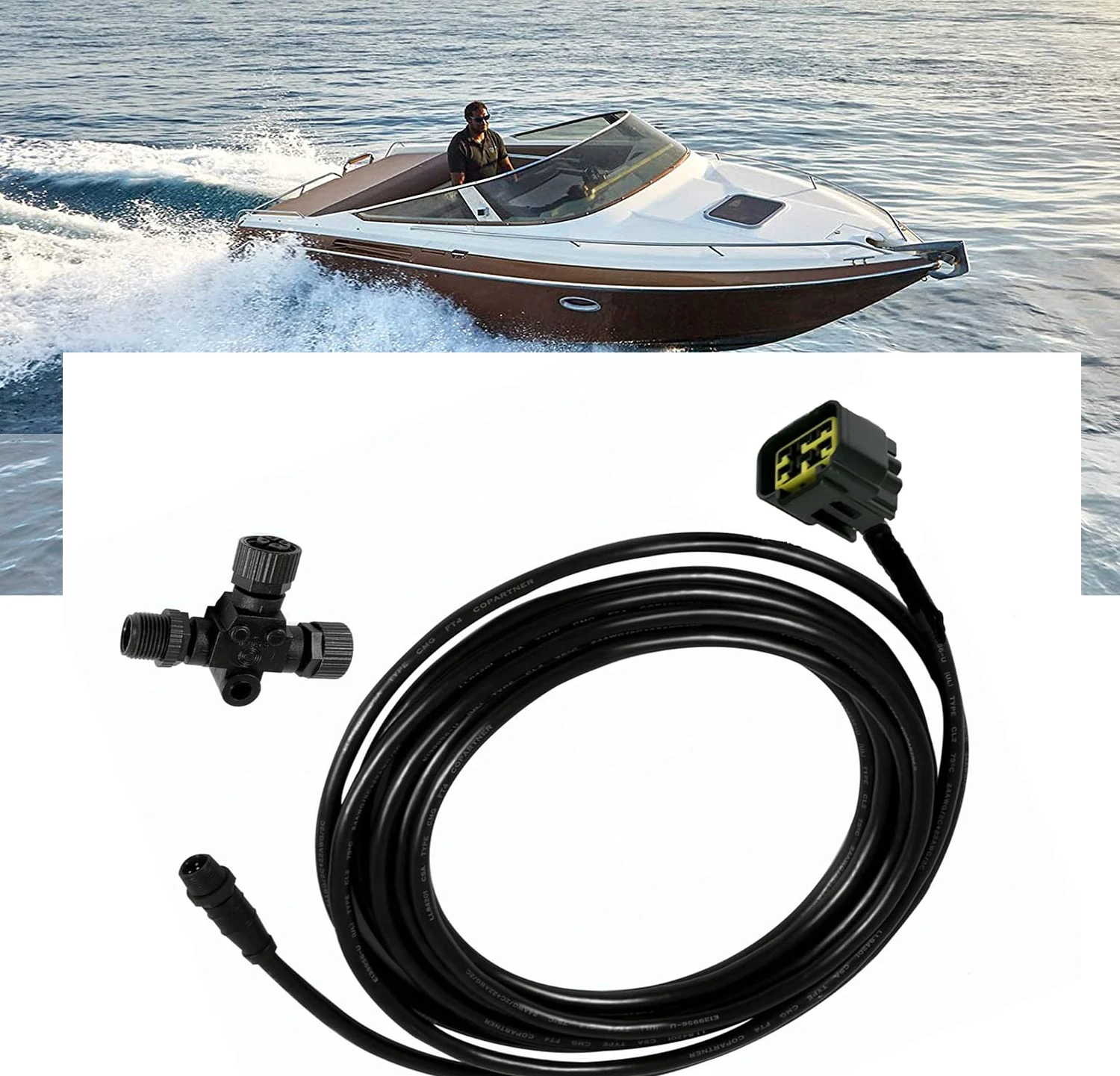 

Интерфейсный кабель двигателя PLOSON NMEA 2000 (N2k) Honda со встроенным тройником, для Lowrance Simrad B&G Navico и Garmin Honda