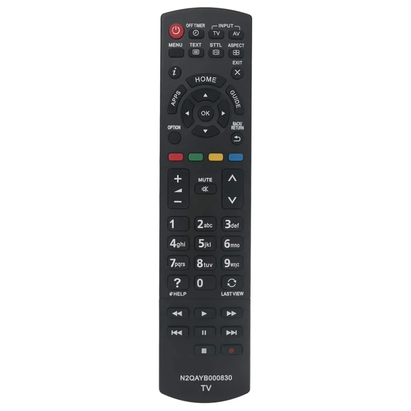 Replacement TV Remote Control Compatible for Panasonic N2QAYB000830 Television