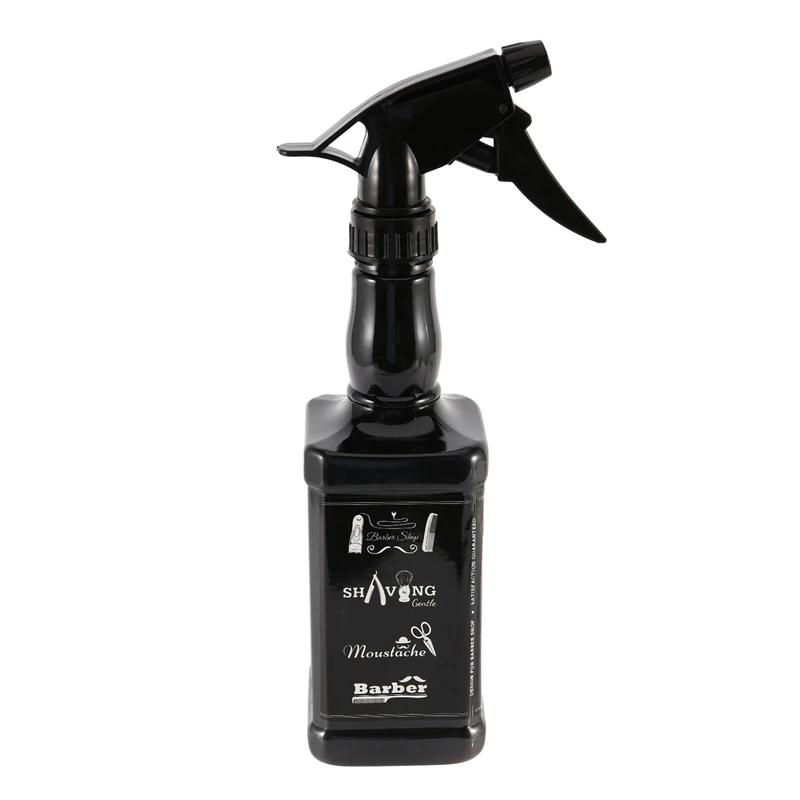 Flacone Spray per parrucchieri da 650Ml Salon Barber Hair Tools Hair Cutting Water Sprayer nero