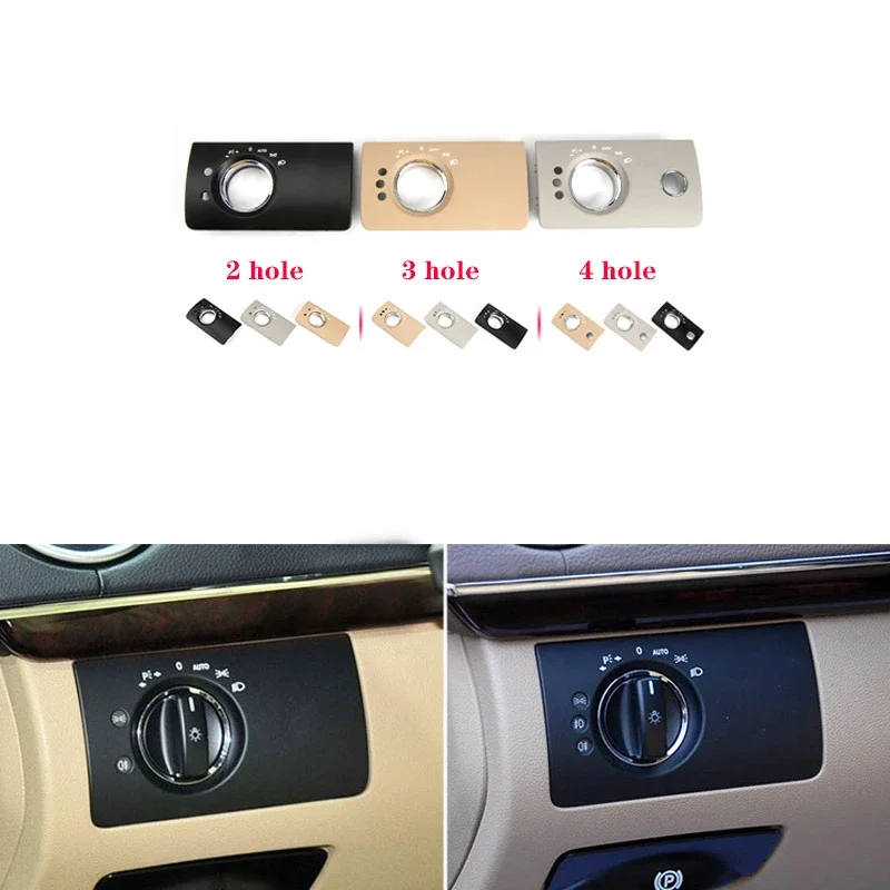 Complete Car Interior Accessories Front Headlight Switch Button Panel Trim Cover For Benz W164 ML GL 300 350 450 500 2007-2011