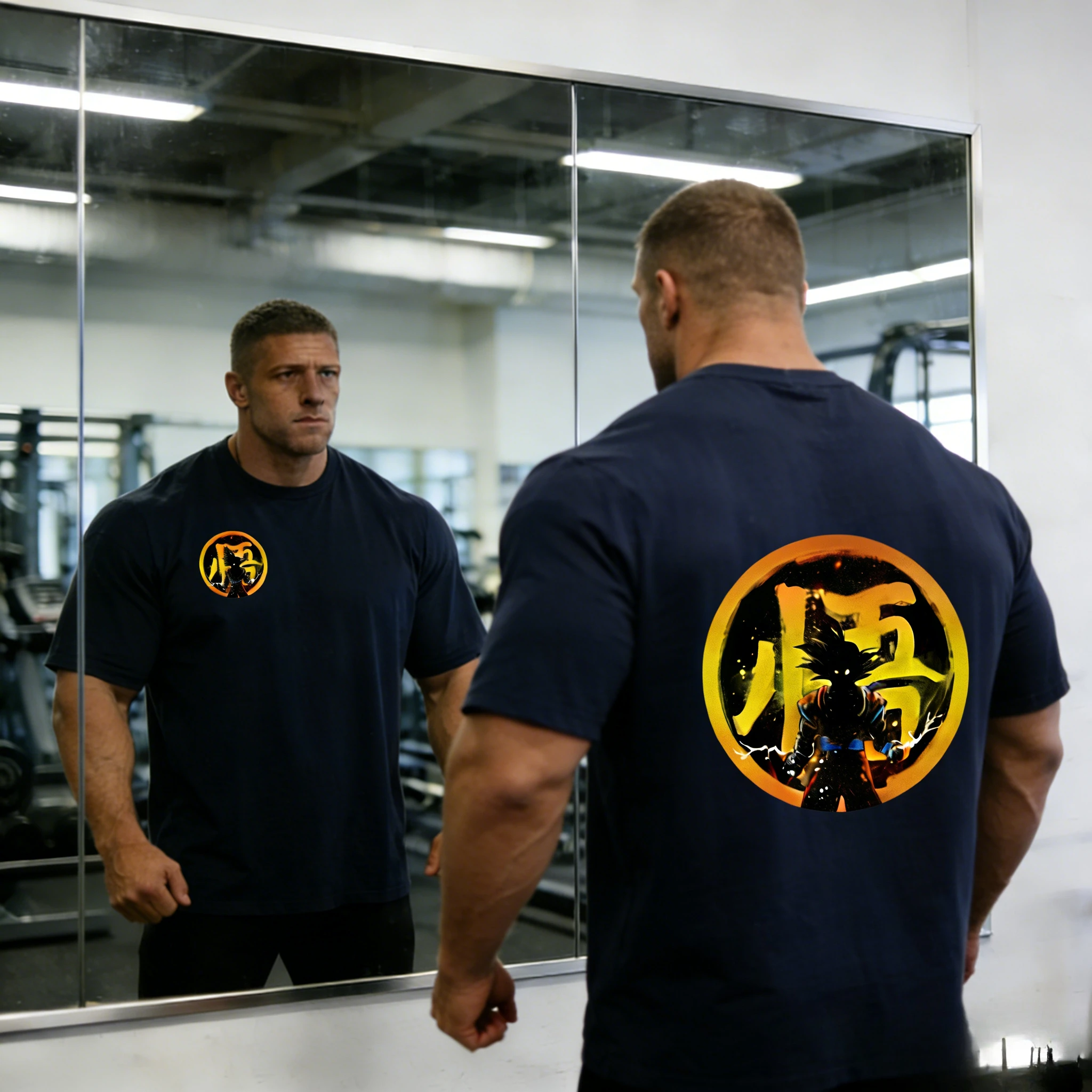 

2026 Summer Dragon Ball Goku Print Cotton T-Shirt - Oversized Gym Fitness, Classic, 100% Cotton, Unisex for Men, Women & Kids