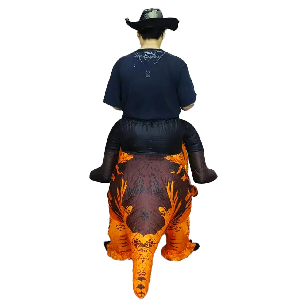 Ride Costume Inflatable Dinosaur T-Rex Halloween Fancy Dress for Adult Costume Dragon Party Outfit animal themed Blow Up cosplay