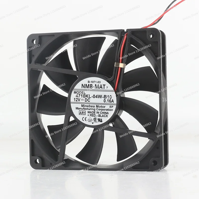 

NMB 12025 12CM 4710KL-04W-B10 5V 24V 48V DC12V 0.16A Silent chassis Dual ball two-wire fan