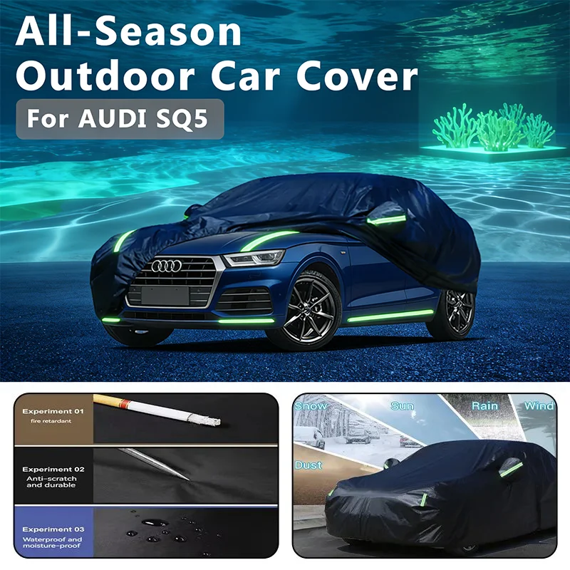 

Full Car Cover for AUDI SQ5 Outdoor Use - Waterproof Snowproof Sunshade, Winter & Summer Auto Protection Accessories