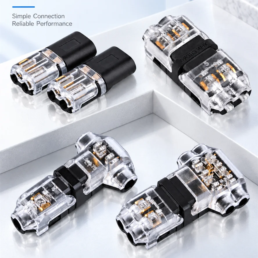 10/5PCS D2 H2 T1 T2 Car Electrical Connector Wire Cable Automotive Electrical Connector Strip Terminal Connection 2 Pin Way Plug
