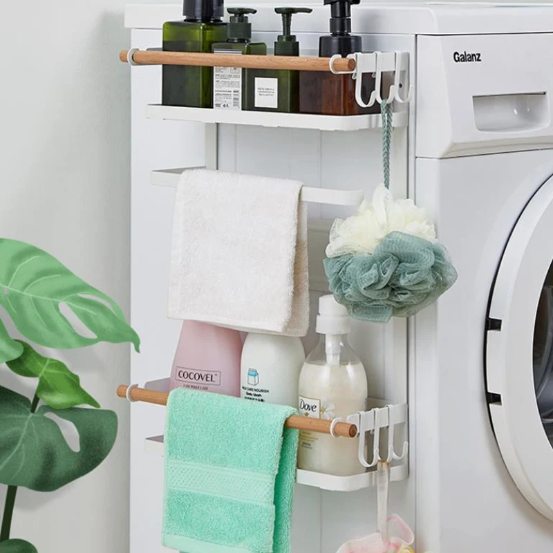 Magnet Kitchen Organizer Refrigerator Shelf Magnetic Holder Paper Towel Holder Metal Shelf Spice Storage Rack Kitchen Accessorie