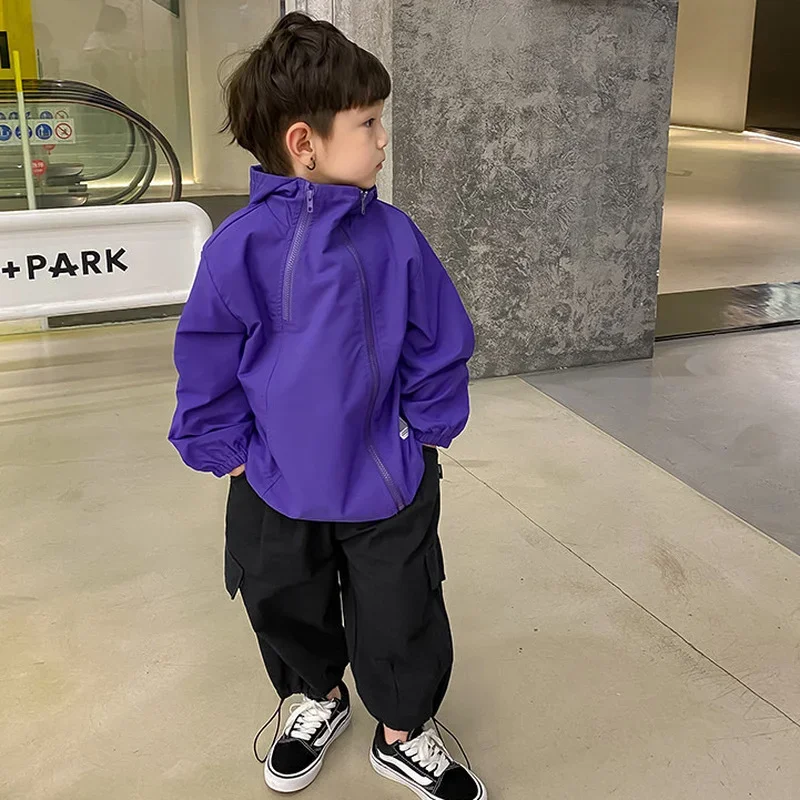 

2024 Baby Boys Jacket Cardigan Fashion Spring Autumn ziper Coats sport teen Children's clothes Outerwear 6 8 10 12 years