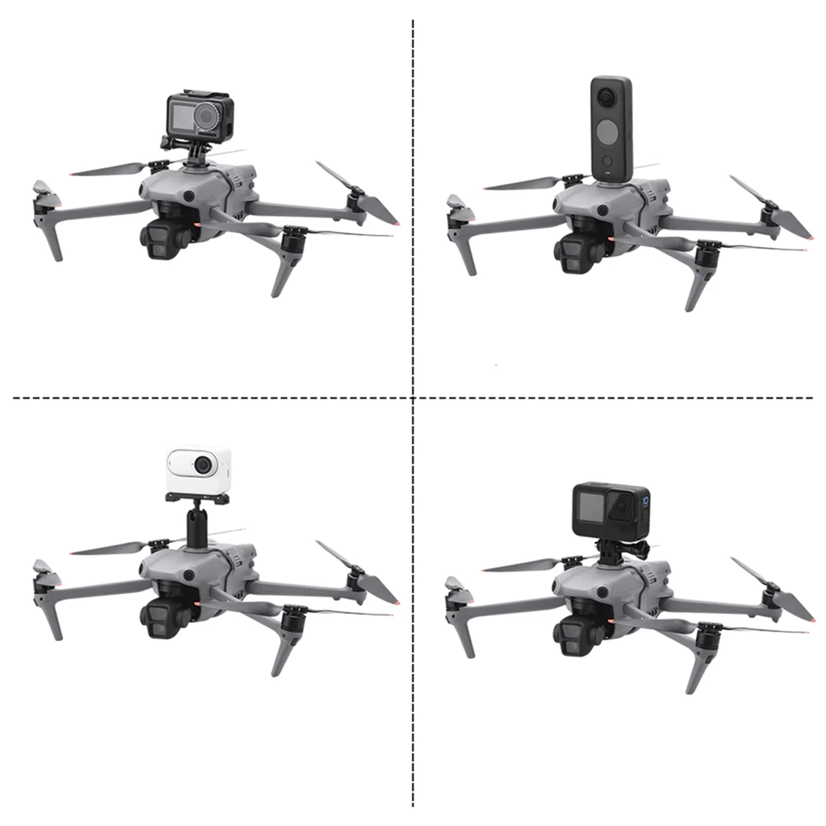 Expansion Bracket for DJI Air 3 Drone Light Top Extended Holder Gopro Action Camera Connector Fixed Base Adapter Mount