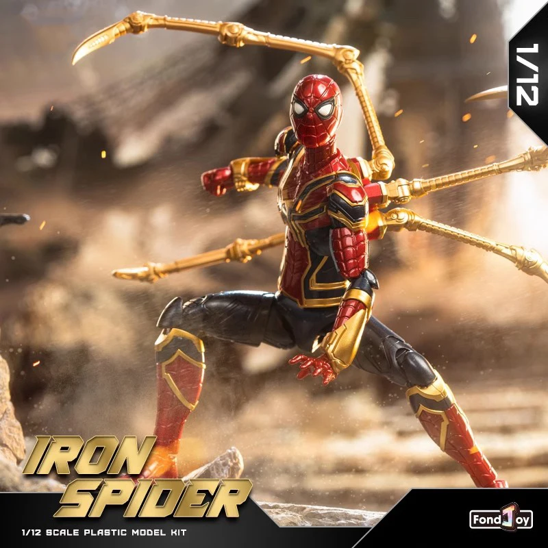 FondJoy Iron Spider Man Assembly Model Suit Infinity War Peter Parker Red Black Gold Battle Armor Action Figure Model Toy - view 3