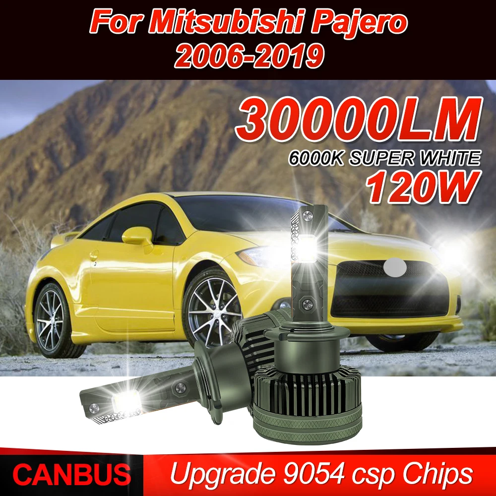 

D4S LED Headlight Bulbs 30000LM Super Bright HID Xenon Lights 6000K White For Mitsubishi Pajero 2006-2015 2016 2017 2018 2019