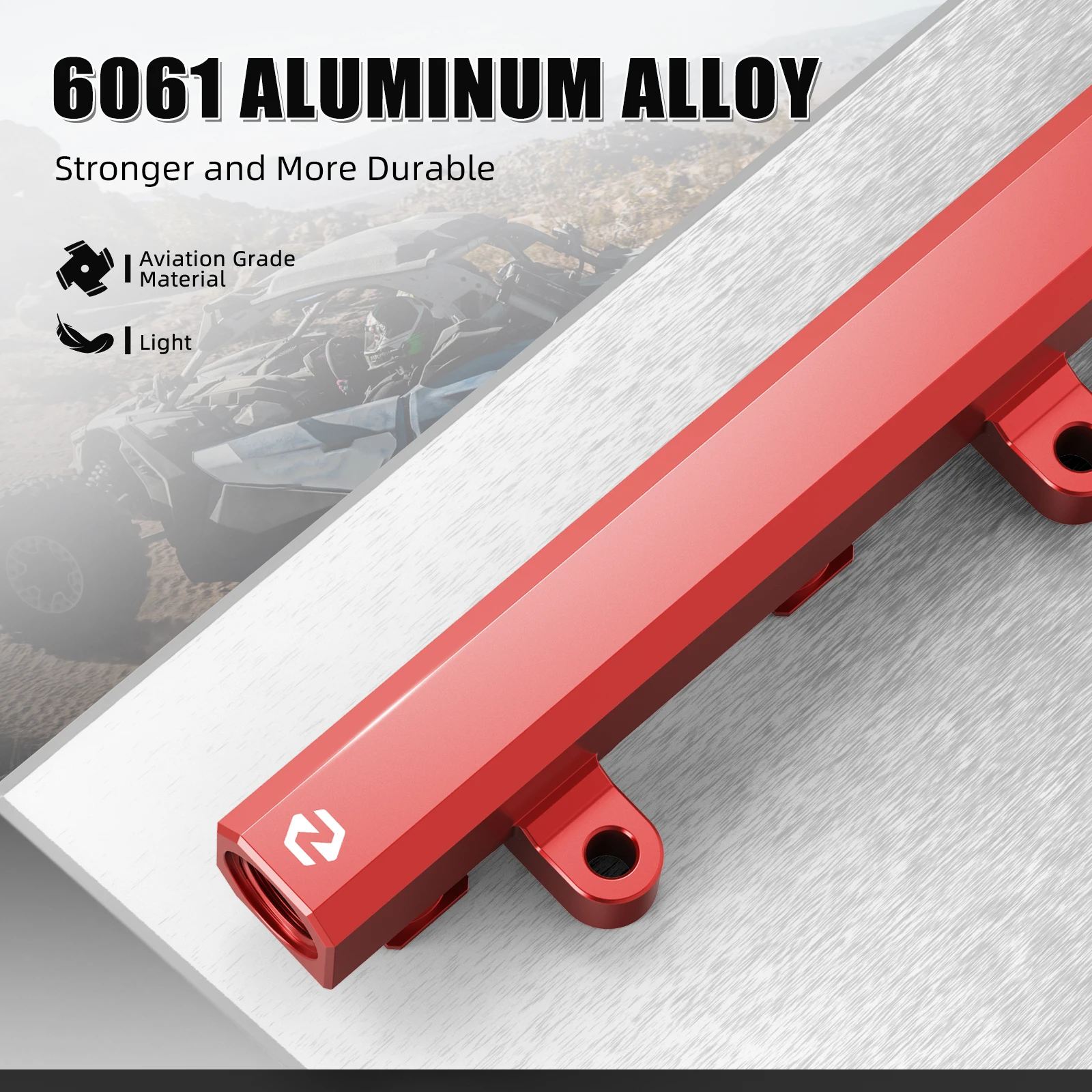 Rel Bahan Bakar Aluminium NICECNC Untuk Can Am Maverick X3 4x4 XMR Turbo DPS 2018 2021 XDS XRS XRC 900 HO Max R RR Aksesoris UTV