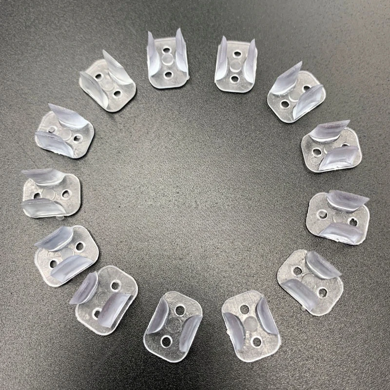 20/50/100pcs LED Neon Strip Fixed Clip Plastic Connector 6/10/20mm Flexible Silicone Tube Holder Strip Lights Buckle Accessories