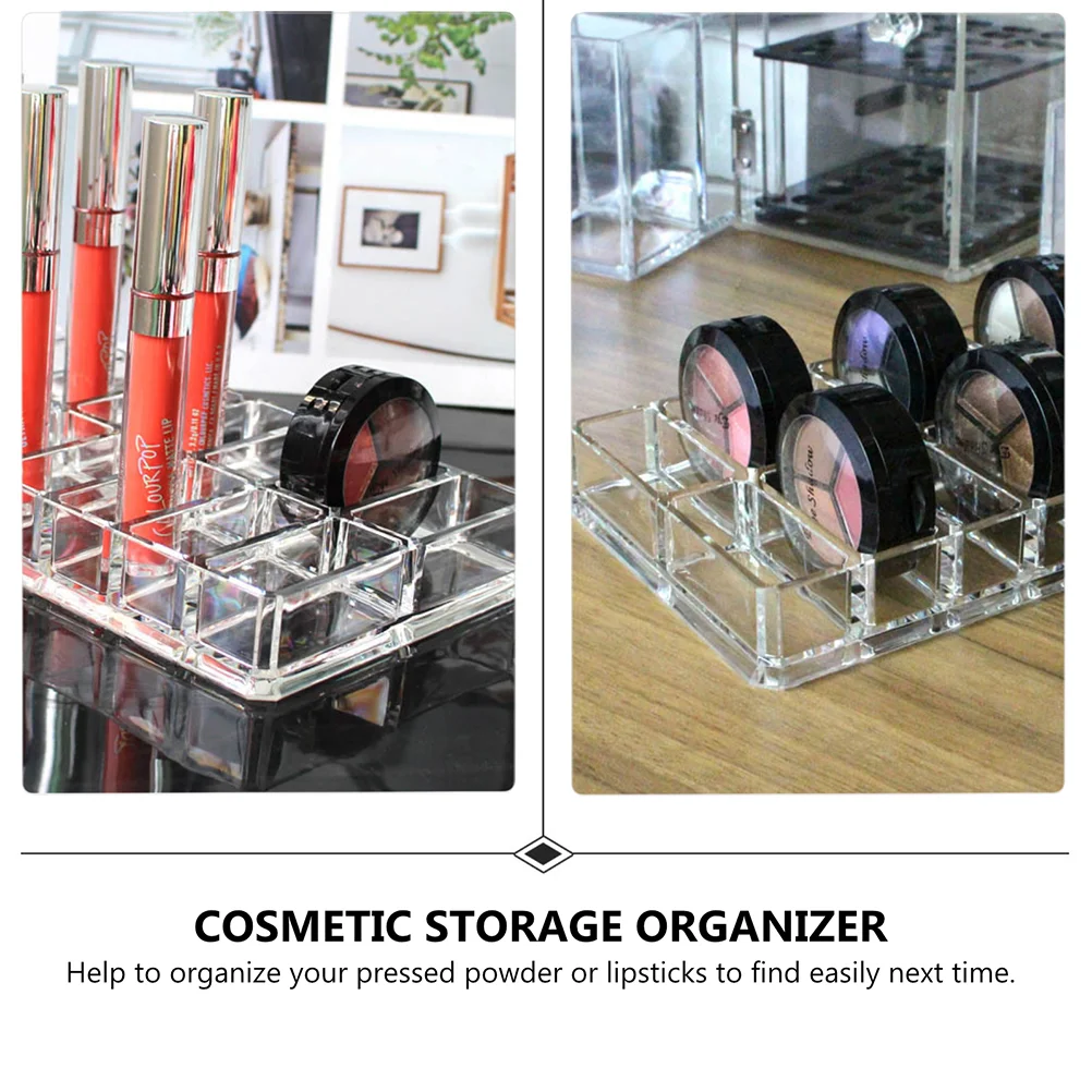 Acrylic Display Stand Professional Makeup Storage Rack Care Easy Find Lipsticks Compact Case