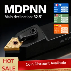 MDPNN2525M1506 MDPNN2020K1506 External Turning Tool Holder DNMG Carbide Inserts MDPNN Lathe Cutting Machine Tools Set