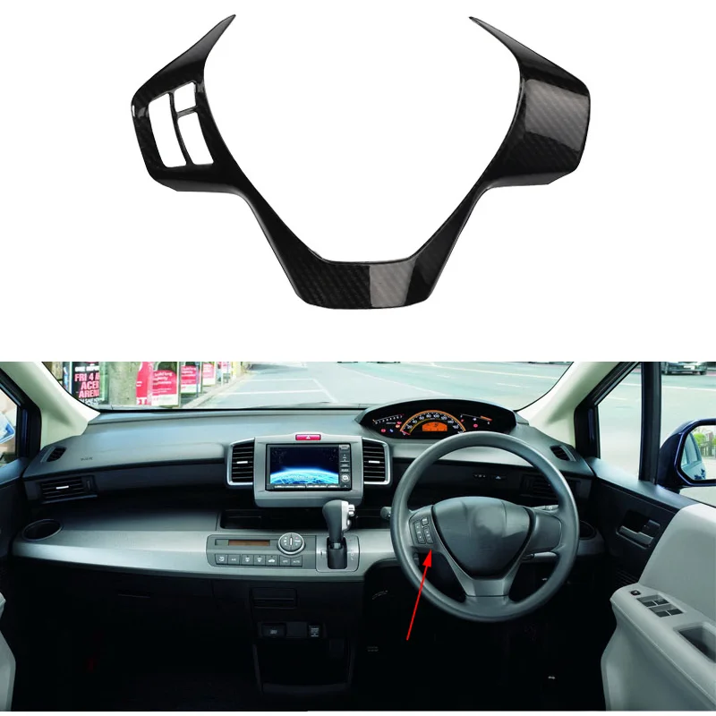 Voor Honda Freed GB3 Rechtsgestuurde interieurafwerking luchtuitlaat decoratieve strip Schakelpaneelafdekking koolstofvezelpatroon