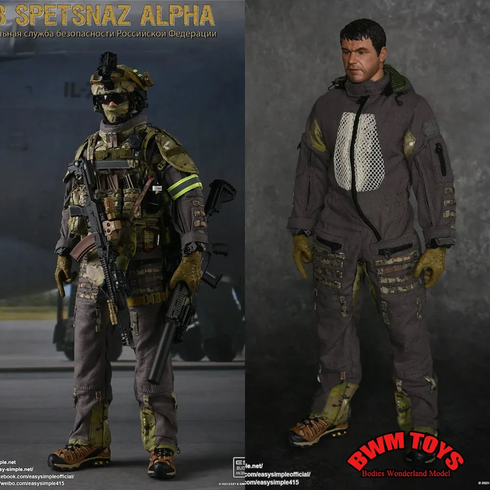 In Stock Easy&Simple ES 26050R 1/6 Scale FSB Spetsnaz Alpha Full Set 12'' Male Solider Action Figure Model For Fans Collection