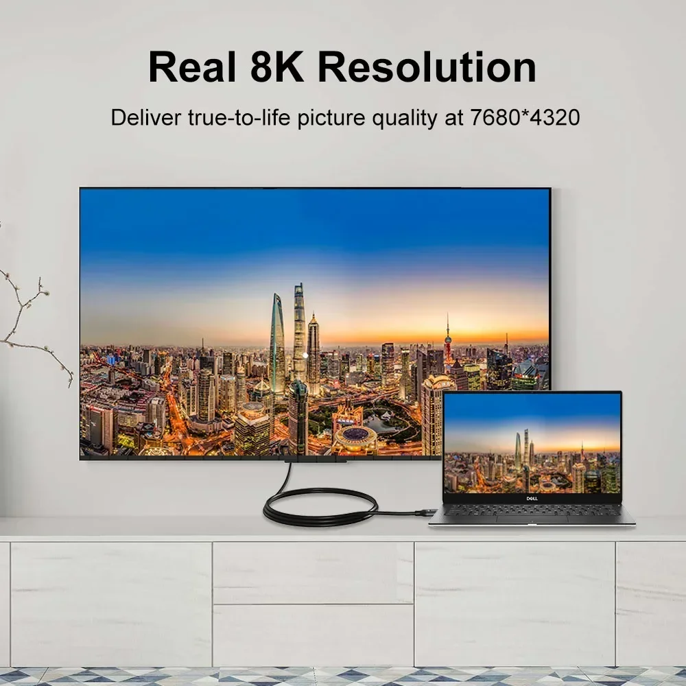 8k hdmi互換ケーブル,4k @ 120hz 8k @ 60hz hdmi互換ケーブル,rtx 2.1 hdrビデオケーブル用3080 gbpsアダプター,ラップトップTV