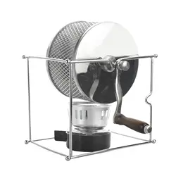 Manual Coffee Bean Roaster Machine with Handle Mini Coffee Bean Oven Hand-Cranking Coffee Bean Baker Roller for Home Coffee Shop