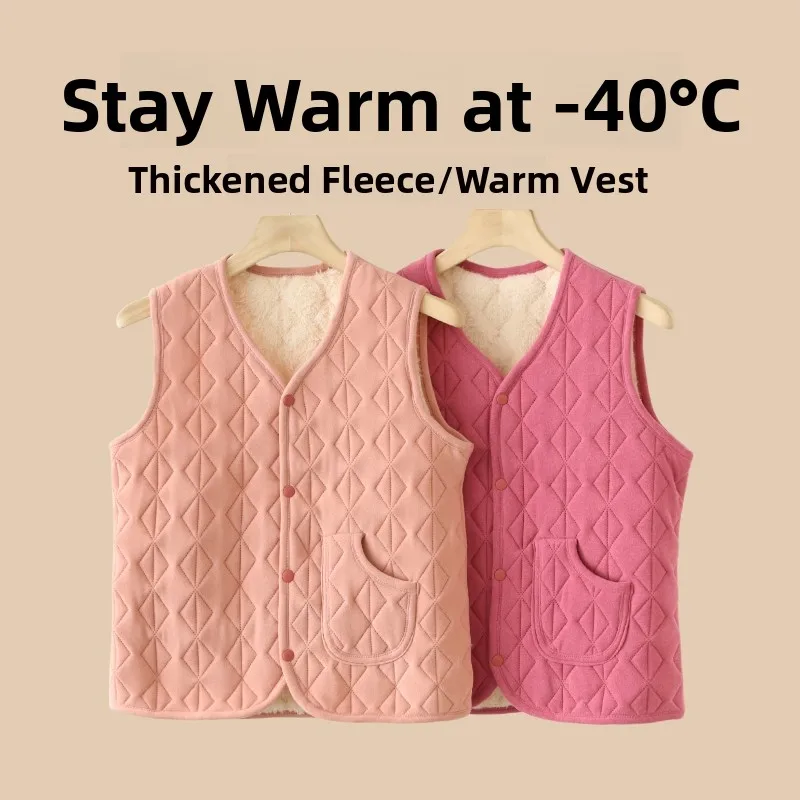 

Женский жилет с V-образным вырезом на подкладке, осень-зима, теплая внутренняя одежда, жилет-джакет, большие размеры, полиэфирное волокно обычной длины