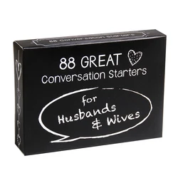 88 Great Conversation Starters Card Game for Husbands and Wives Romantic Card Game for Married Couples Christian Games