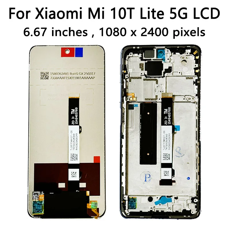 Schermo LCD Touch Per Xiaomi Mi 10T Lite 5G – Display Con Digitalizzatore E Kit Strumenti