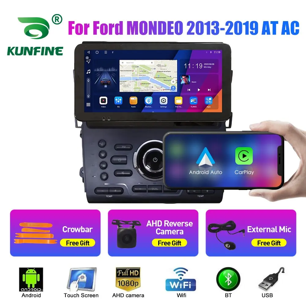 2Din Android Car Radio For Ford MONDEO 2013-2019 Multimedia Video Player GPS Navigation Stereo Audio Head Unit Carplay 4G Wifi