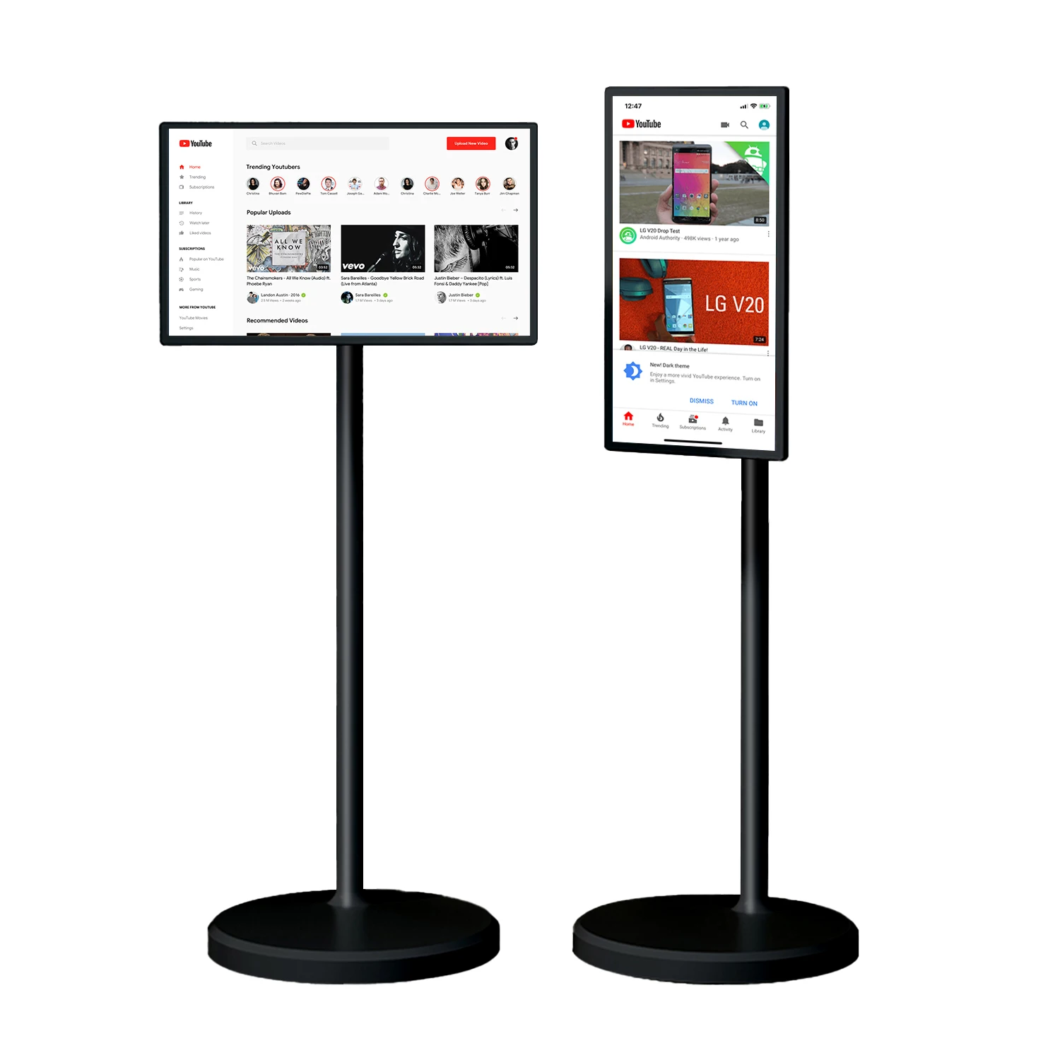 

21.5-Inch Versatile Smart LED LCD HDTV Flexible Stand With High Definition For Multiple Setups Interactive Display Accessory