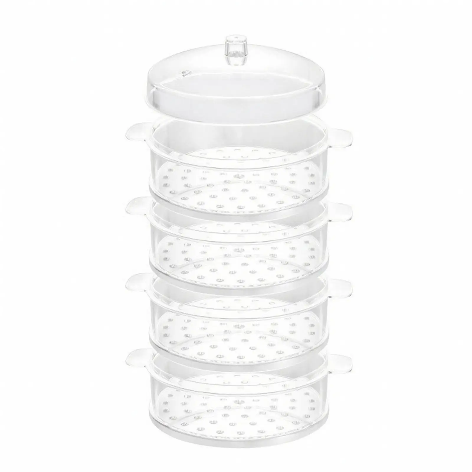 See Through Steamer Tray with Lid for 20cm Stainless Steel Pot Dumpling Vegetable Seafood Steamer Cookware