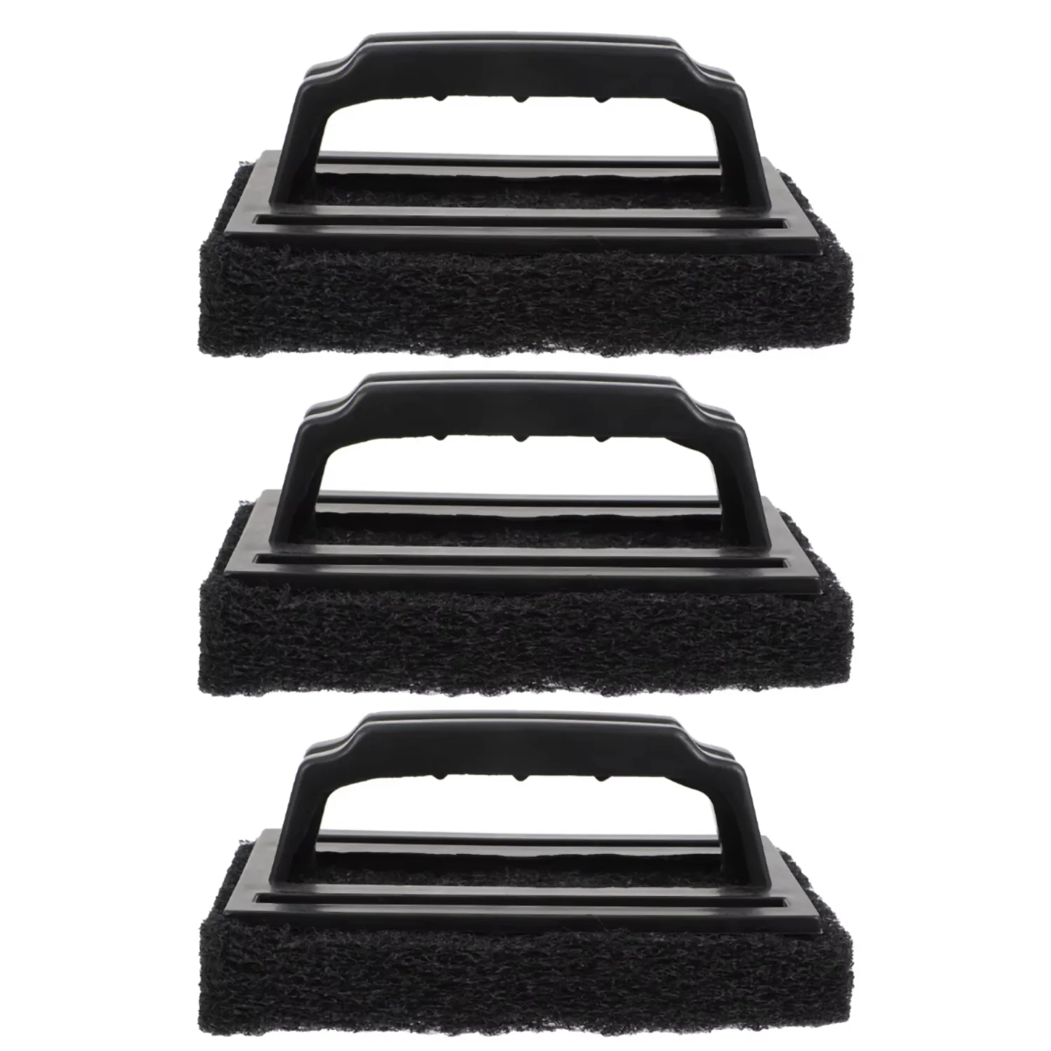 

3 Pcs Grill Cleaning Brush Charcoal Wipes Small Oven Scouring Pad BBQ Sponge Pp Accessory