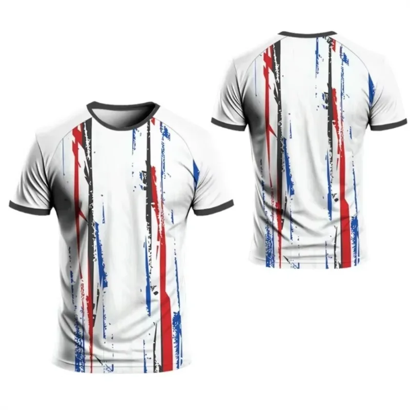

2025 Hot Selling New 3D Printed Men's Short Sleeved T-shirt for Outdoor Leisure Street Breathable Quick Drying Fashion Top