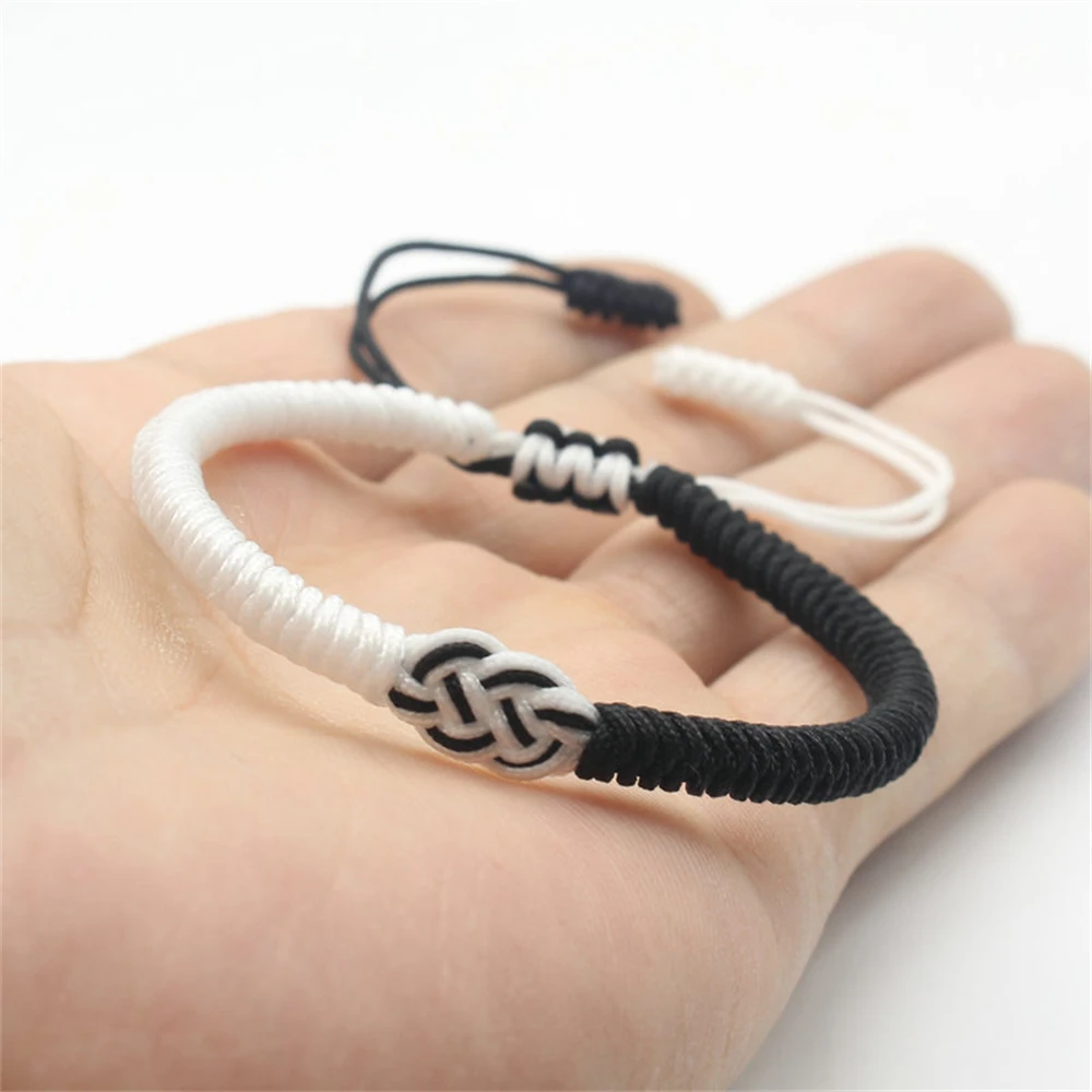 New Woven Bracelet Vajra Knot Lucky Wristbands Fashion Adjustable Couple Bangles for Men Women Unisex Jewelry Gift