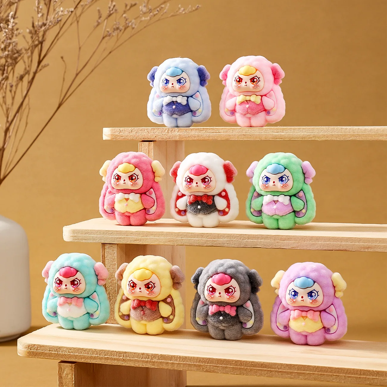 

9 pieces of popular DIY cute figurines for desktop decoration, high-end and niche student gifts.