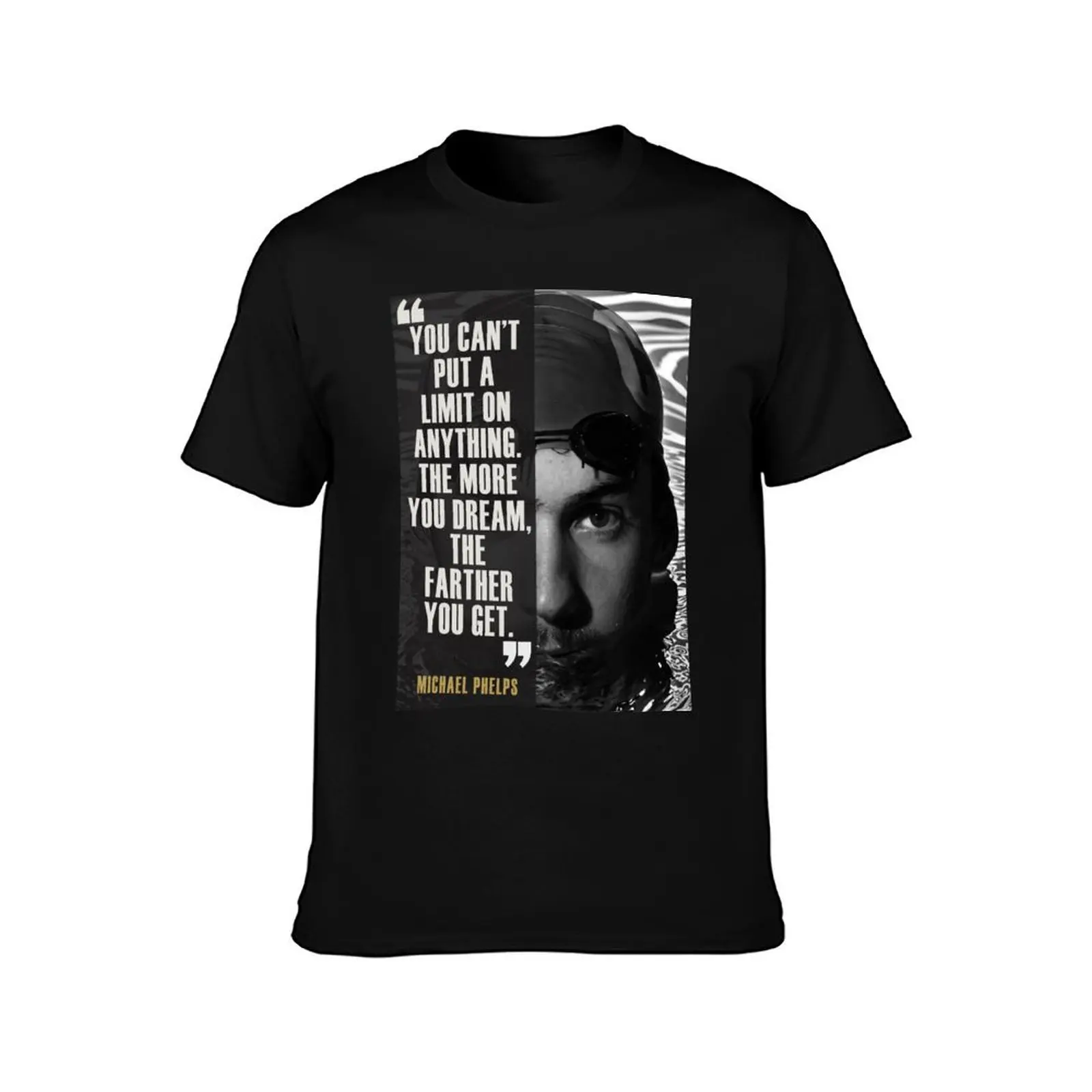 michael phelps phrase T-Shirt, Funny Graphic Print Tee, Unisex Cotton Casual Short Sleeve Top